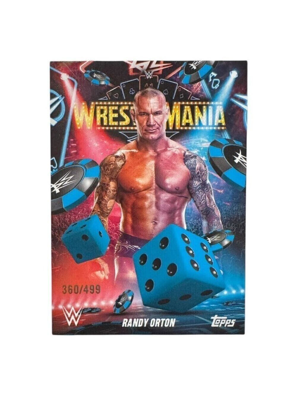 2025 Topps Wrestlemania 41 WWE WORLD Vegas Exclusive Card WM-4 RANDY ORTON /499